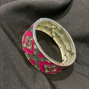 Hot Pink Geometric Bracelet